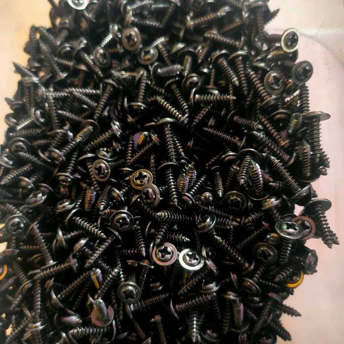 sekrup TR final isi 50 pcs warna hitam *