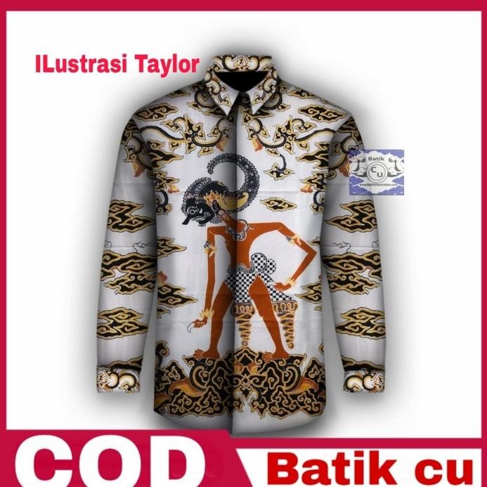 Kain Batik Tulis Pola Motif Wayang Khas Cirebon *