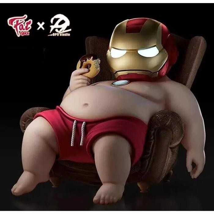Fat Doll Iron Man Action Figure / Robot Iron Man Gendut HotR020725B