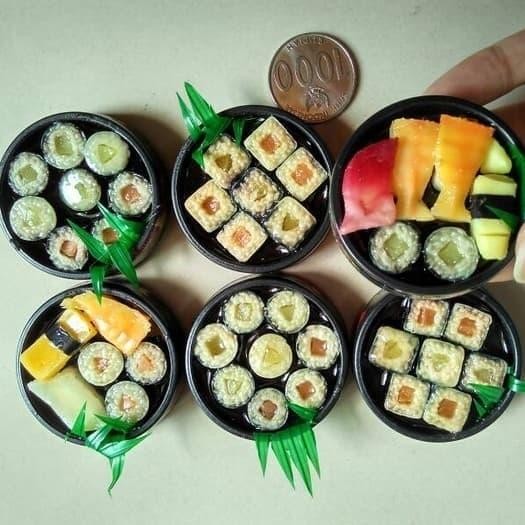 Tempelan Magnet Kulkas Bentuk Replika Makanan Sushi Jepang - Souvenir