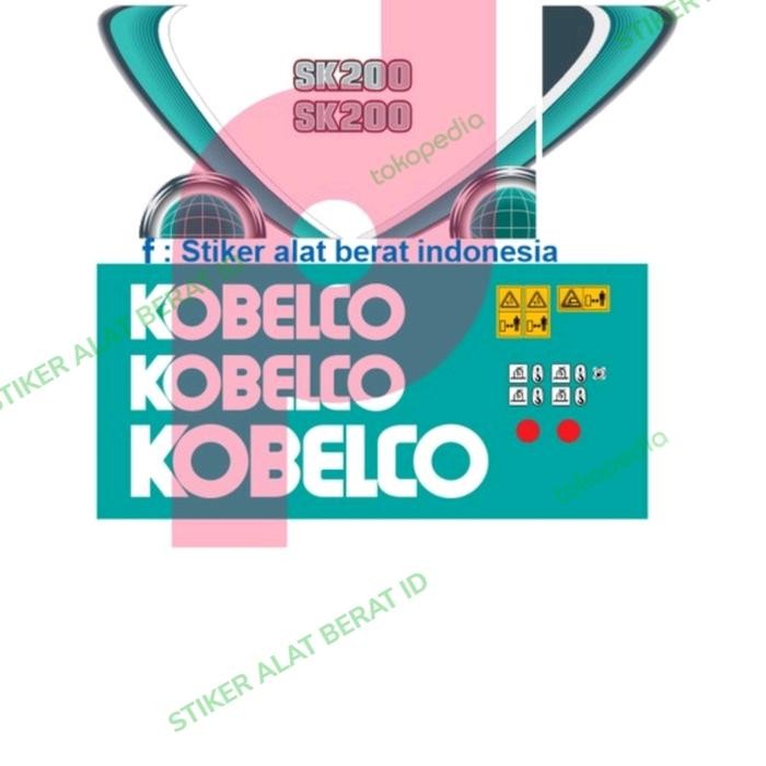 Terlaris Stiker Kobelco Sk200-10
