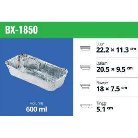 Aluminium Foil Cup Tray BX 1850 / BX1850
