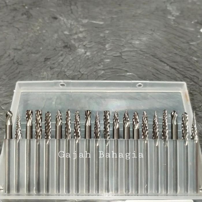 Hemat Mata Tuner Set 3Mm Mata Bor Cun Mata Cuner Set 20 Pcs Ukir Grafir