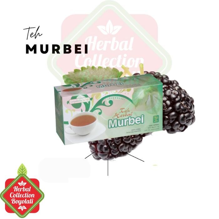 

Teh Murbei Griya Herba Isi 20 Kantong Teh Rendah gula Rendah lemak Alami Bebas Susu Bebas gula Air