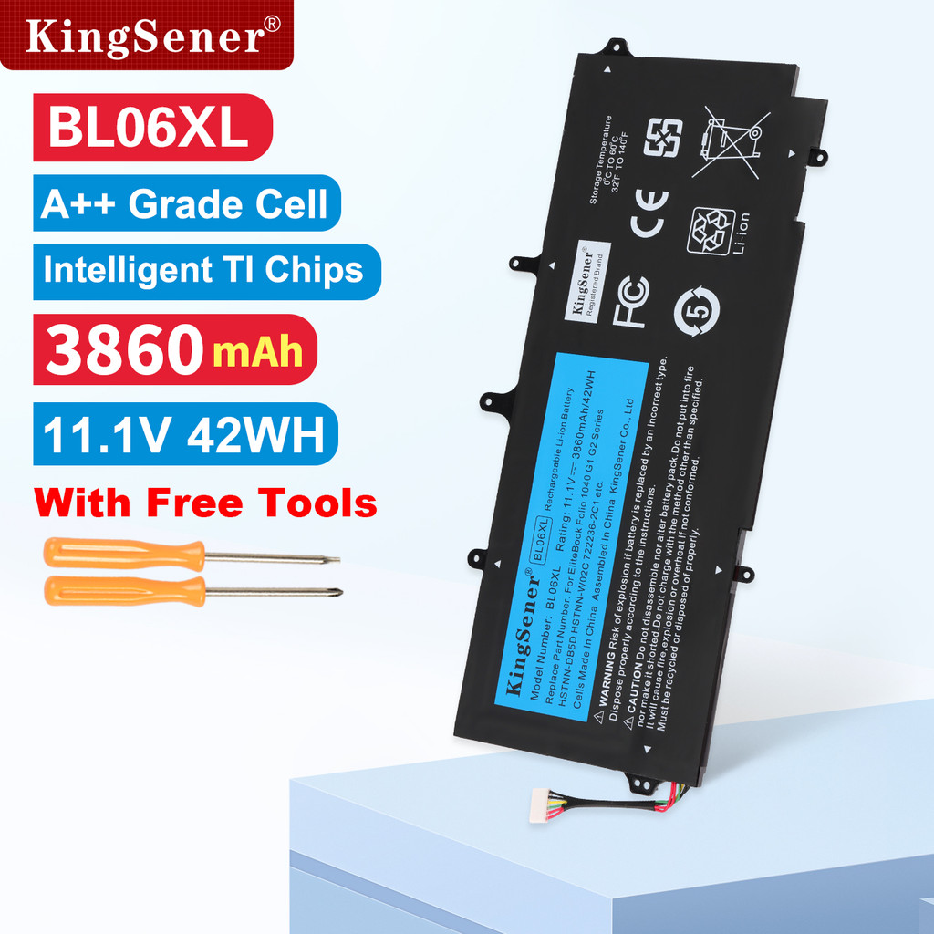 KingSener New BL06XL Laptop Battery for HP EliteBook Folio 1040 G0 G1 G2 Series BL06 HSTNN-DB5D HSTN
