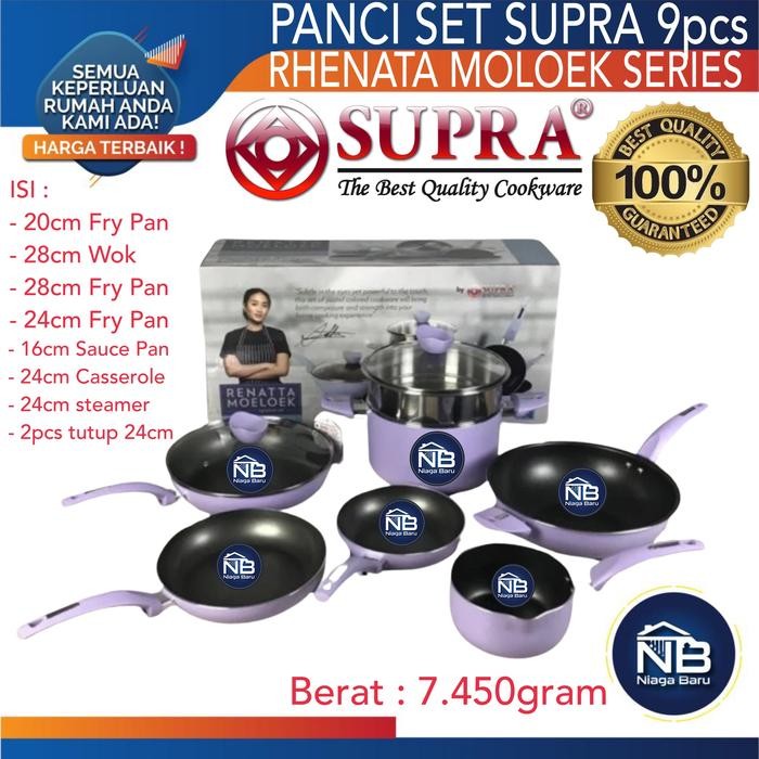 Panci Set 9 Pcs Supra Chef Renatta Moeloek