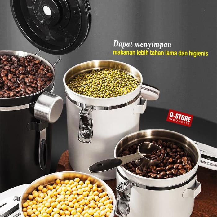 Best Seller Toples 1 Set Lengkap Toples Aesthetic Toples Kopi Gula Teh Coffe Canister Storage Tempat