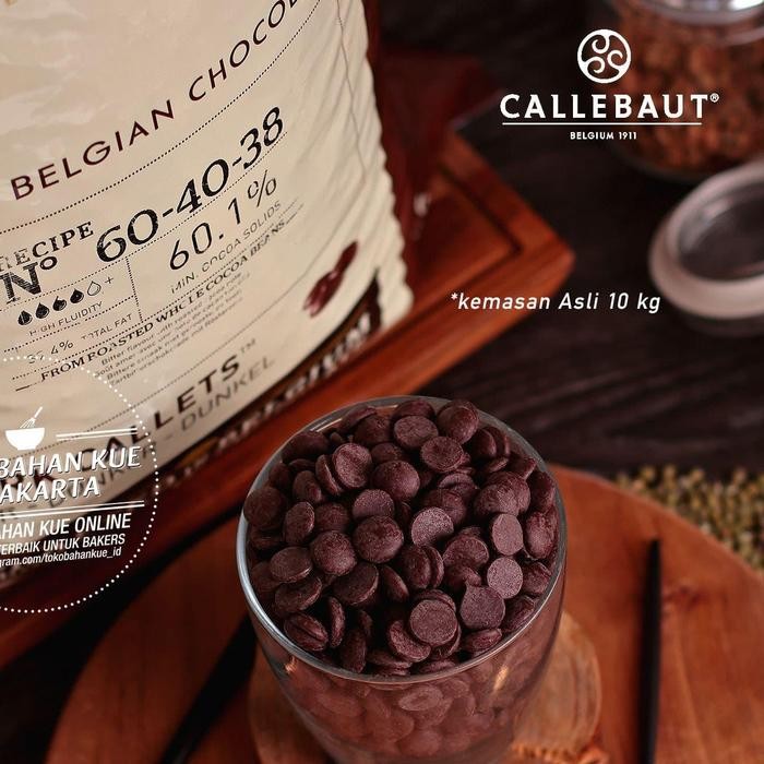 

Callebaut Dark 60,1% 100Gr Chocolate Couverture Cokelat Baking 604038
