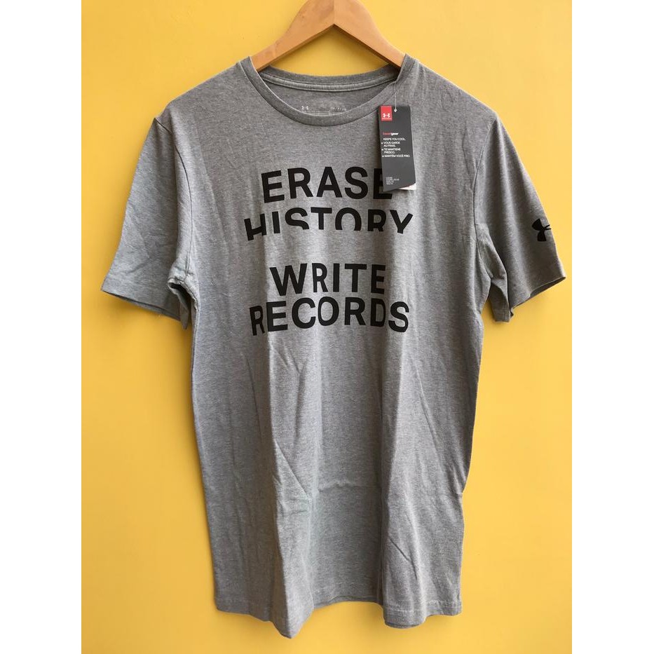 Kaos Atasan UA Grey men Original