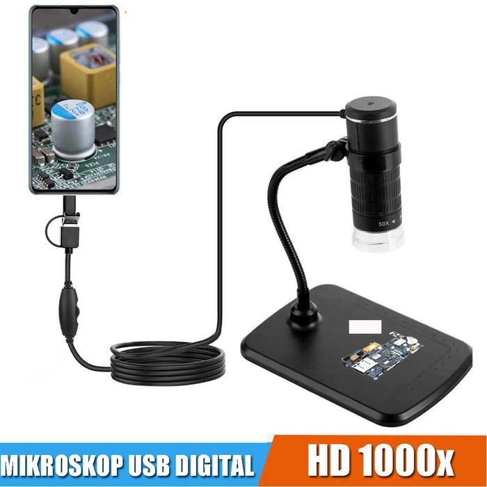 Mikroskop Microscope Digital Usb Android Hd 1000X Magnification