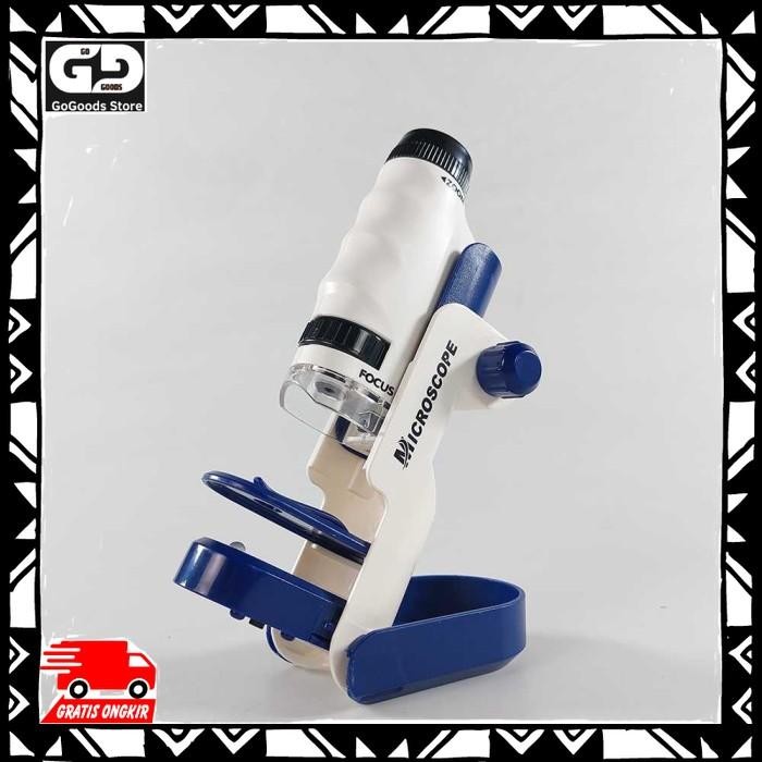 Mikroskop Cahaya Mikroskop Monokuler Led Biological Microscope 120X