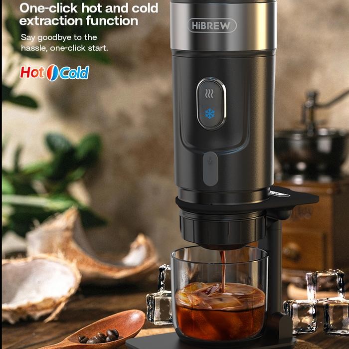 Promo Hibrew H4A Mesin Kopi Mobil Portabel , Mesin Kopi Pod Usb, Pembuat Espresso Kapsul 12V, Nes