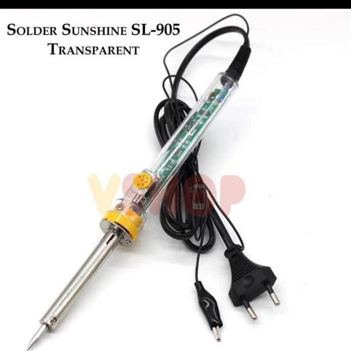 solder tangan sunshine sl-905 transparant solder iron *
