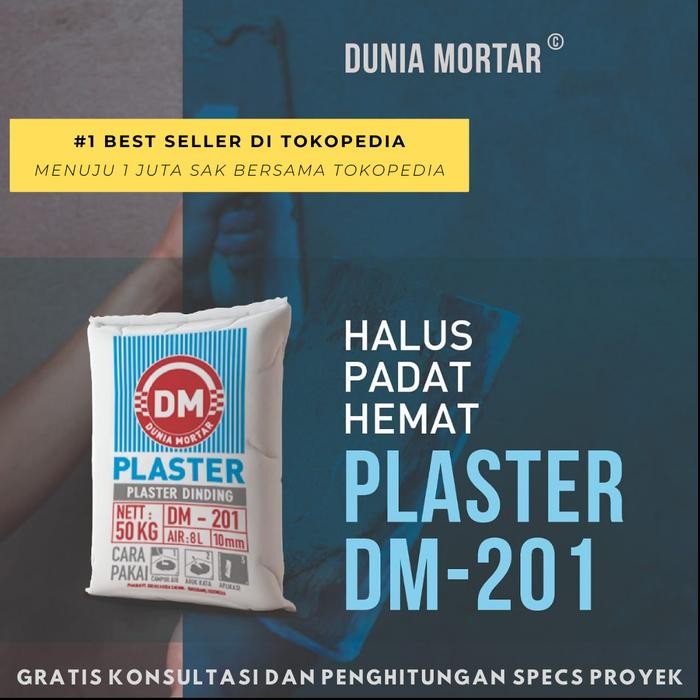 DUNIA MORTAR Semen Plaster Instant Dinding Plesteran Instan Plester 50 *