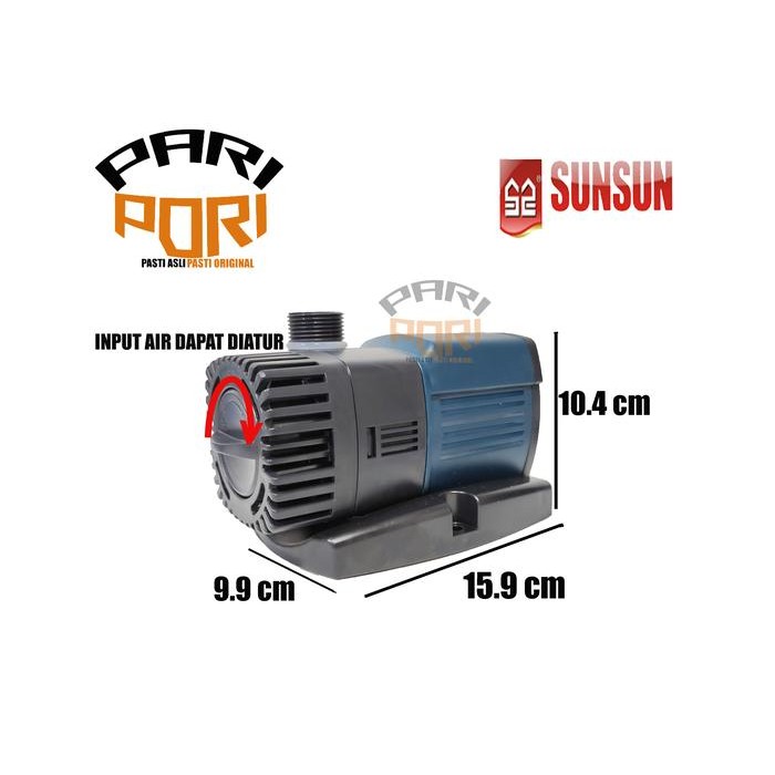 ORIGINAL SUNSUN JTP 2500 POMPA CELUP AQUARIUM KOLAM IKAN HYDROPONIK