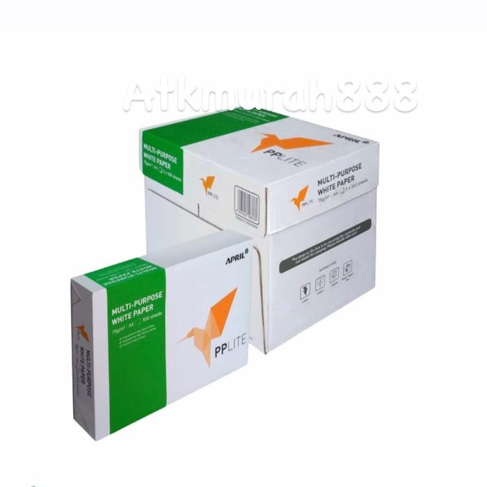

Kertas Pp Lite A4 75 Gram / 1 Dus Isi 5 Rim / Hvs /Fotocopy Paper / Max:2 Box/Gojek Grab Pasti