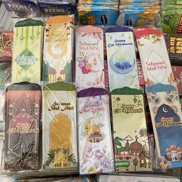 

(Sudah Dilipat) Amplop Lebaran Unik/Amplop Lebaran Snack Kartun Pasti Diskon