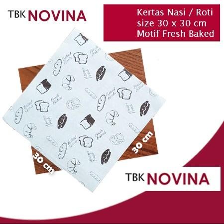 [Expert] [100 Pcs] Kertas Nasi MOTIF KORAN - ROTI BURGER KORAN