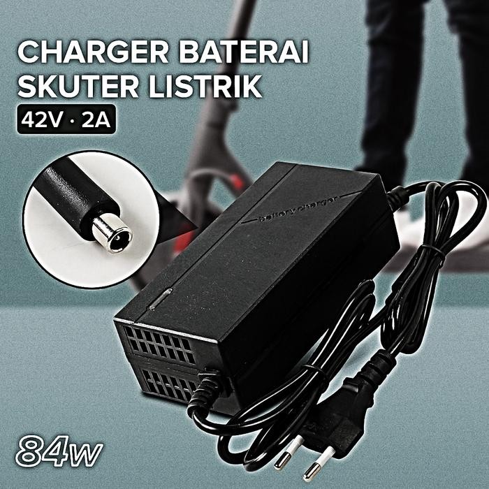 Charger Casan Aki Sepeda Skuter Listrik DC 42 V 2A " 36 V 2A" Electric Bike Charger