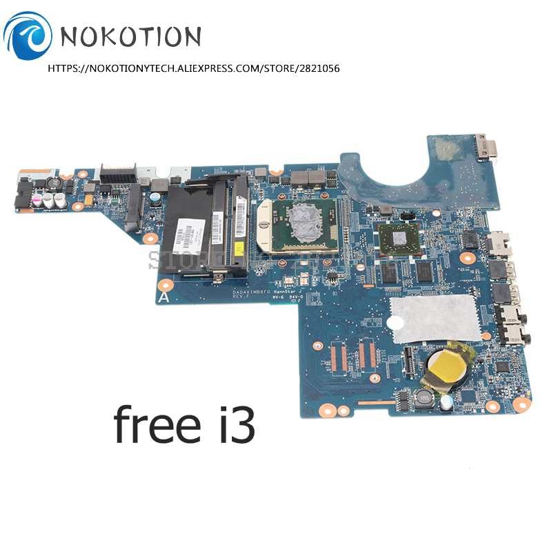 NOKOTION 595181-001 DA0AX1MB6F1 for HP COMPAQ CQ42 G42 Laptop Motherboard HD5000 GPU HM55 DDR3 free 