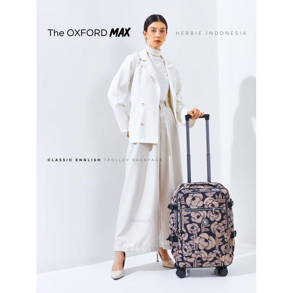Terbaru Tas Ransel Troli Oxford Barley Original Kabin Roda Import