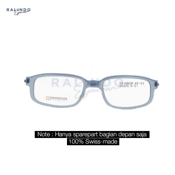 Front Frame Kacamata Swissflex Eyewear - Rainbow 01 / Size 48