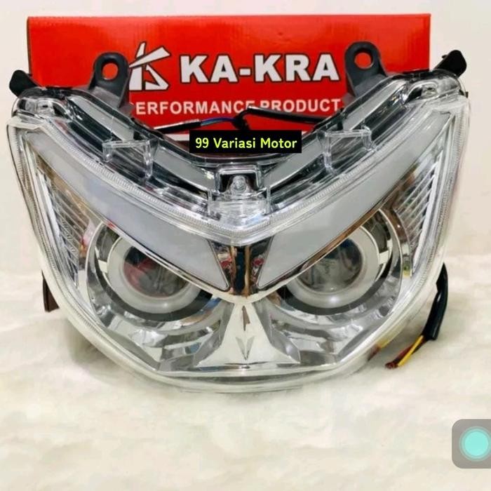 Hemat Lampu Depan Nmax Old Headlamp Reflektor Led Projie Aes Sen