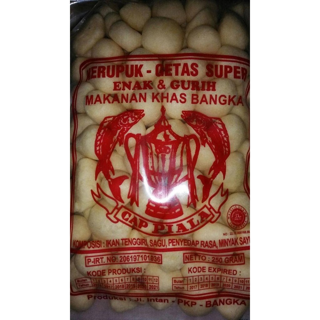 

DISKON Kerupuk Getas "Piala" Makanan Khas Bangka 250gr READY STOCK