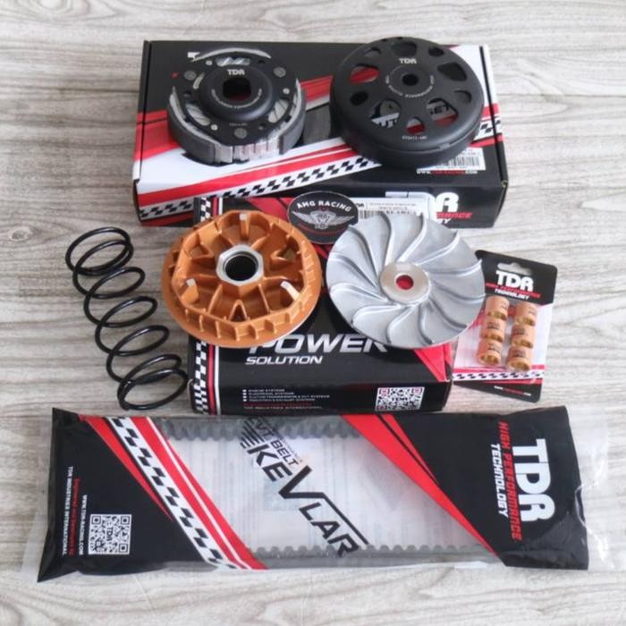 Paket Upgrade CVT PCX 150-ADV150 TDR Roller-Vbelt-Pulley GoldenTeflon