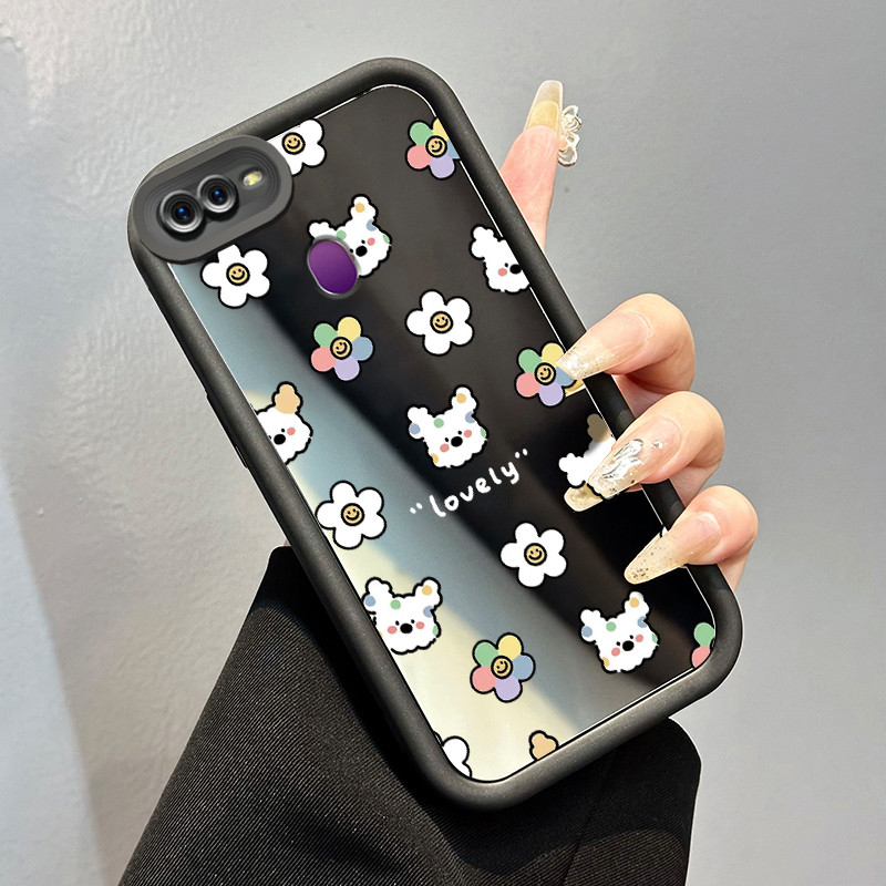 Casing Hp OPPO F9 F9 Pro A7x Realme 2 Pro Realme U1 Case Casing Anjing putih kecil HP Kesing kasus c