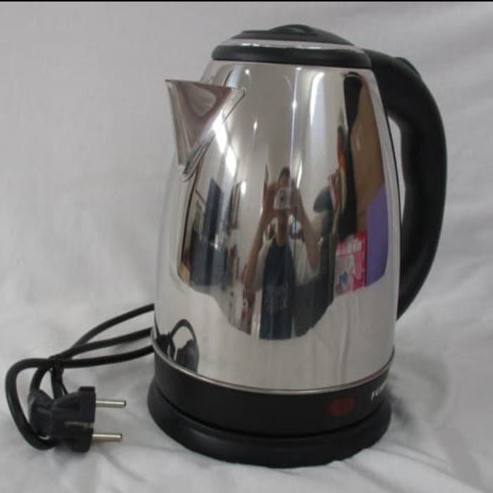 TEKO LISTRIK STAINLESS 1.8 ltr FOMSONIC/PEMANAS AIR/KEETLE/MUG LISTRIK masih ready