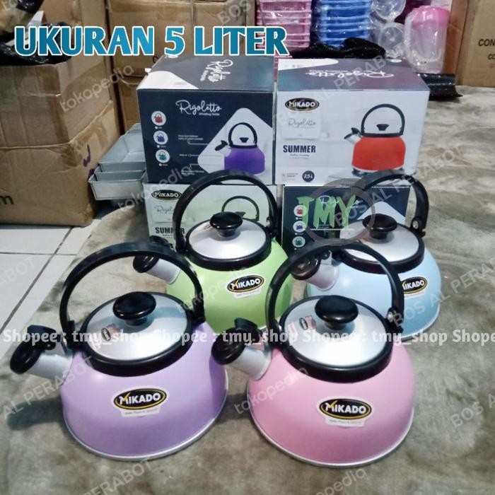 Ceret Teko siul bunyi kettle rebus air mikado masih ready