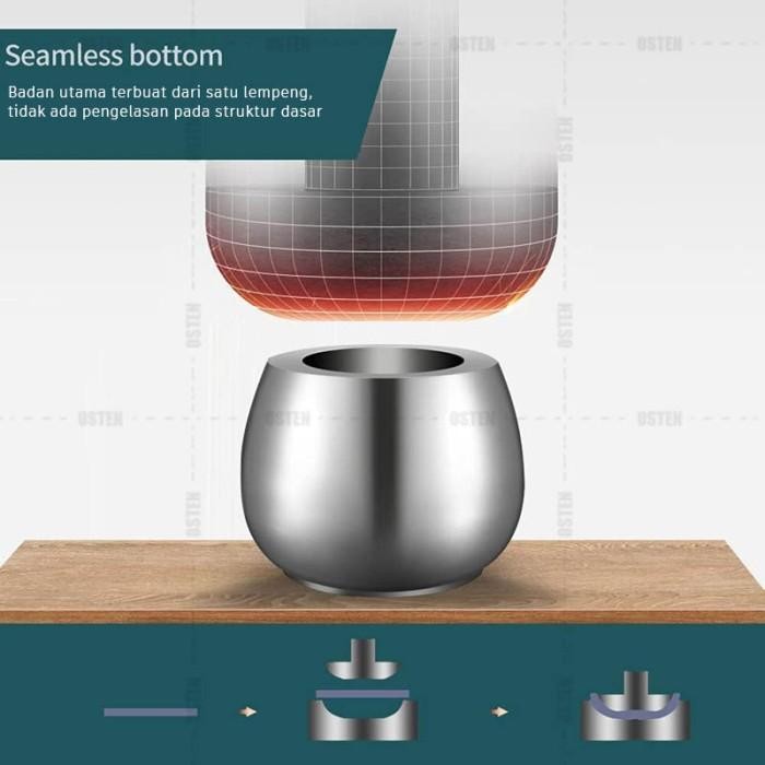 Teko siul heavyduty premium plat tebal / whistling kettle ketel ceret pemanas air stainless steel