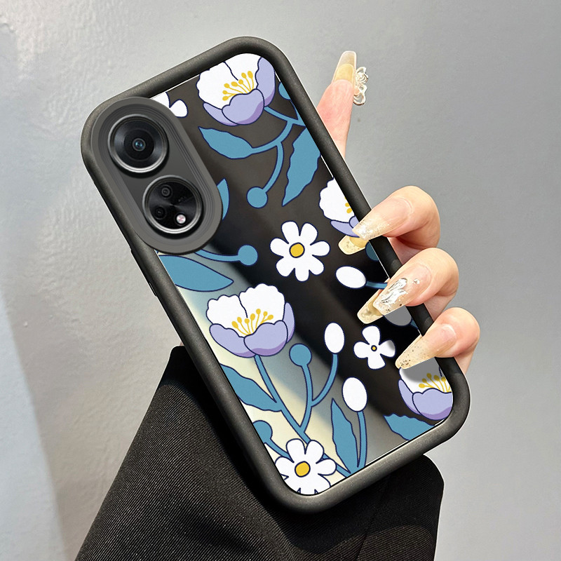 Casing Hp OPPO A98 5G OPPO F23 5G OPPO A1 5G Case Casing Bunga Daisy HP Kesing cermin Softcase silik