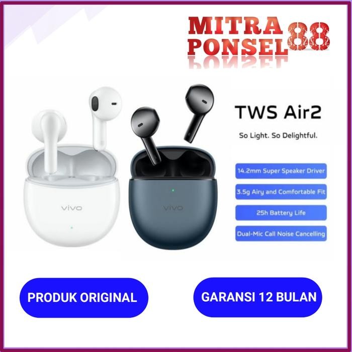VIVO TWS AIR2 EARPHONE BLUETOOTH VIVO TWS AIR 2 GARANSI RESMI VIVO