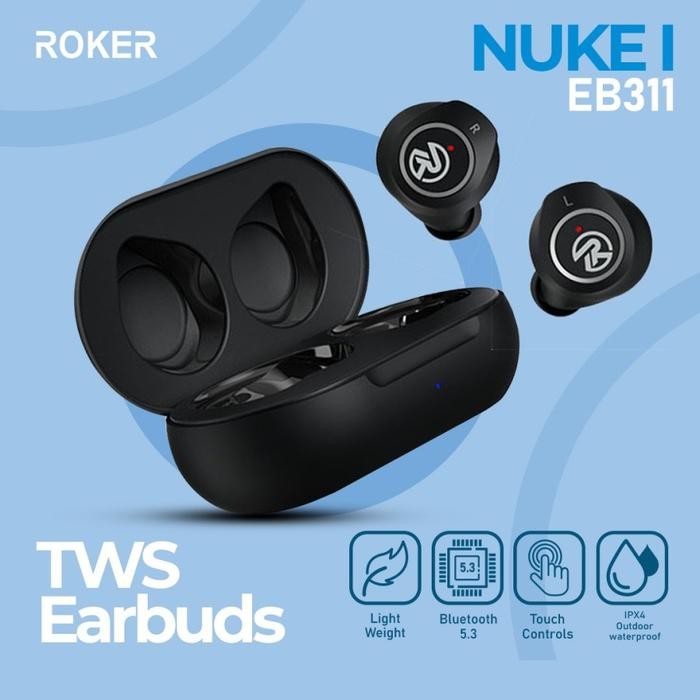 HEADSET - HF - EARPHONE BLUETOOTH ROKER NUKE I EB311 TWS EARBUDS