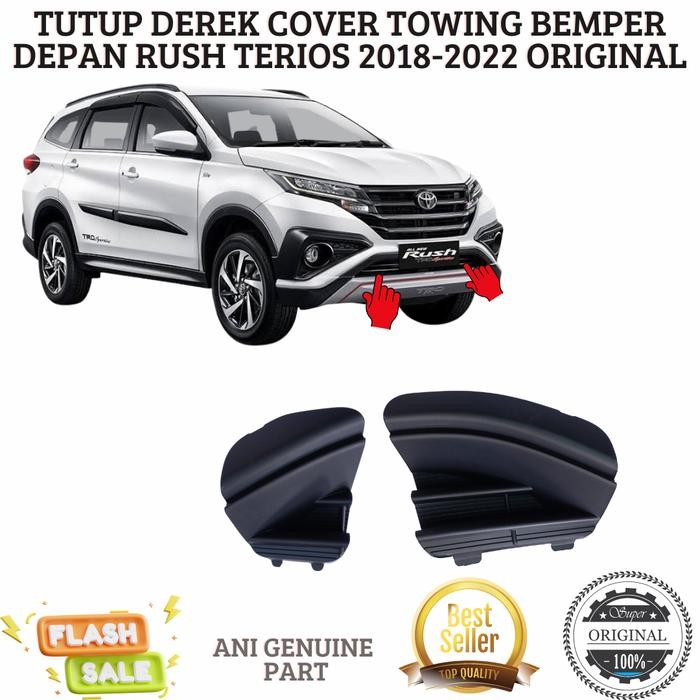 Tutup Derek Cover Towing Bemper Depan Rush Terios 2018-2022 Original