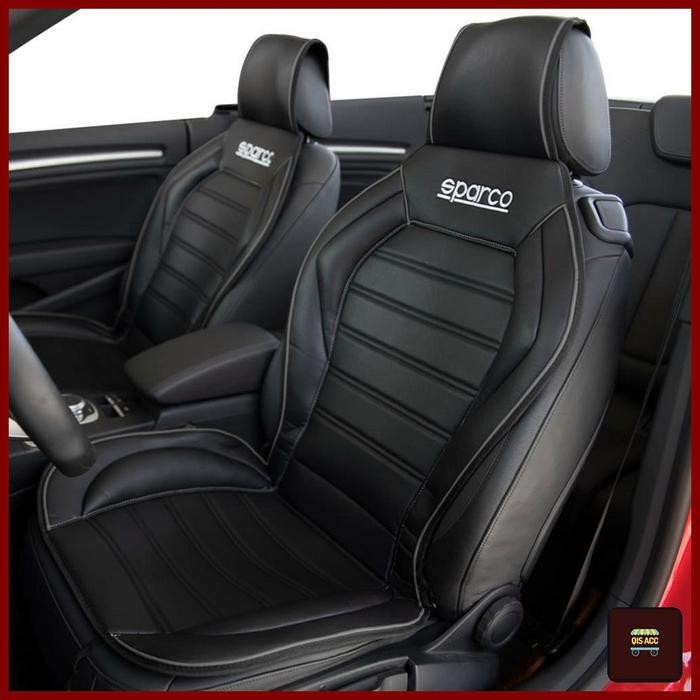 New Sparco Cover Alas Jok Mobil Universal Urban Pvc - Hitam Original