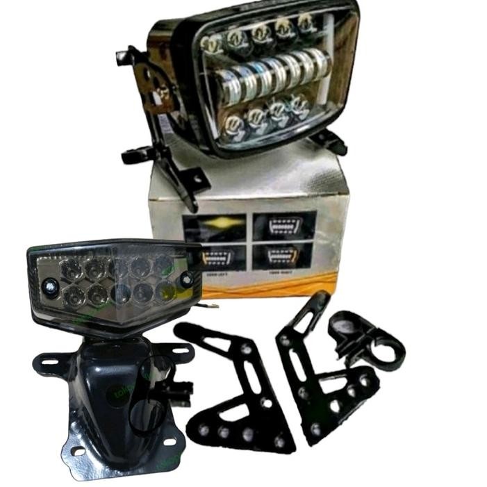 Terlaris Reflektor Lampu Depan Daymaker Rx-King Set Breket Model B.Pro Dan Stoplamp Rx-King Set