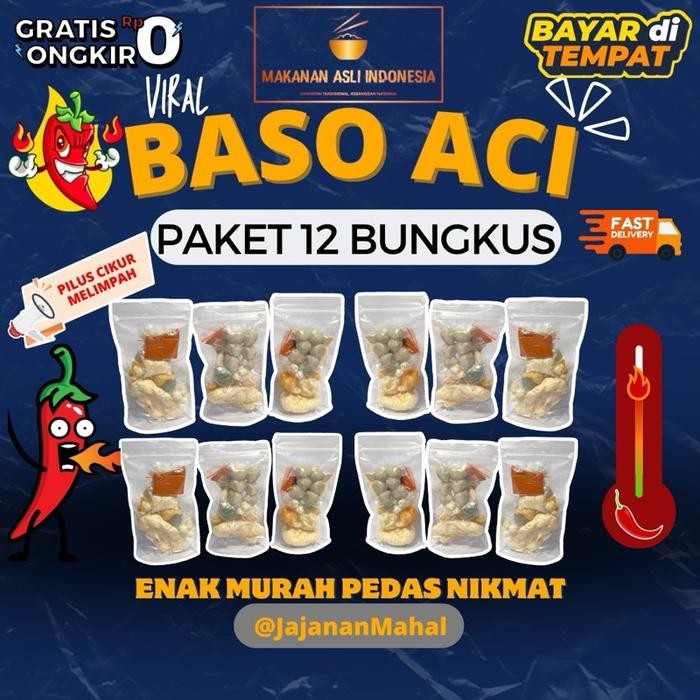 

Baso aci 12 Pcs 30 ribu an pilus cikur melimpah extra viral tiktok murah enak lezat maknyoss makanan