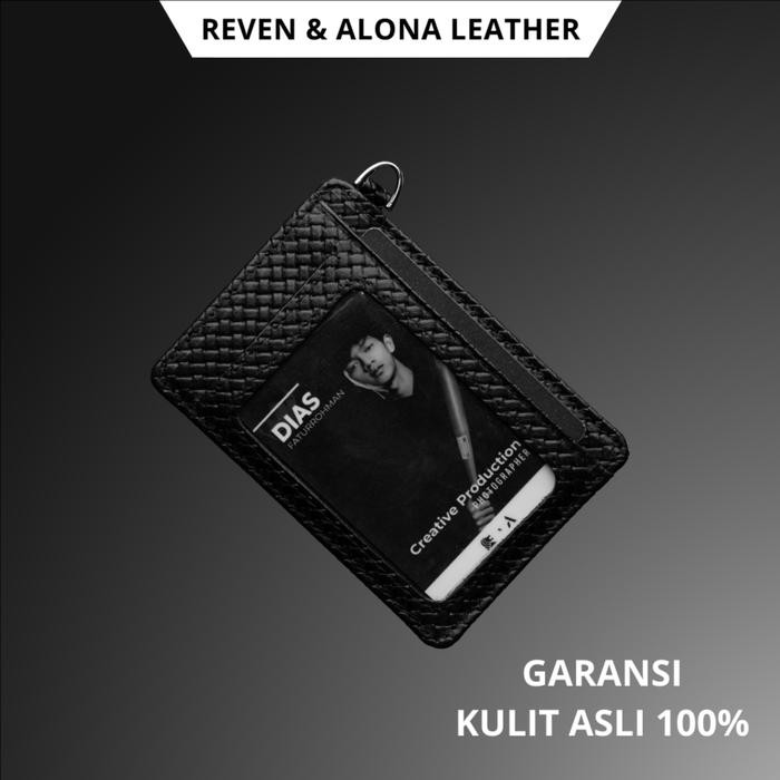 

Batara Lanyard Kulit Sapi Asli Name Tag ID Card Holder Kulit