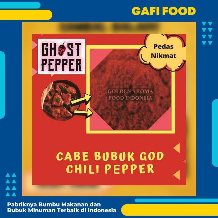 

Cabe Bubuk Ghost Pepper 1 Kg God Pepper Cabai Bubuk Terpedas GAFI