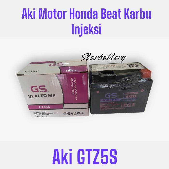 Aki Motor Honda Blade 110 + Blade 125 (Gtz5S Gs E )Aki Kering Mf