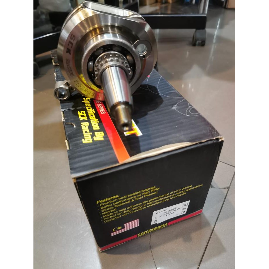 crankshaft sck racing mx king 7.5mm total 15mm krug ass sck racing *