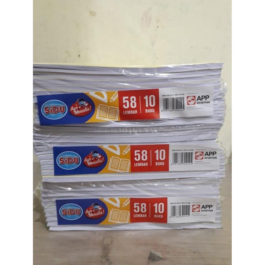 

Khusus Gosend Instant! Buku Tulis Sinar Dunia / Sidu 10X58 Lembar