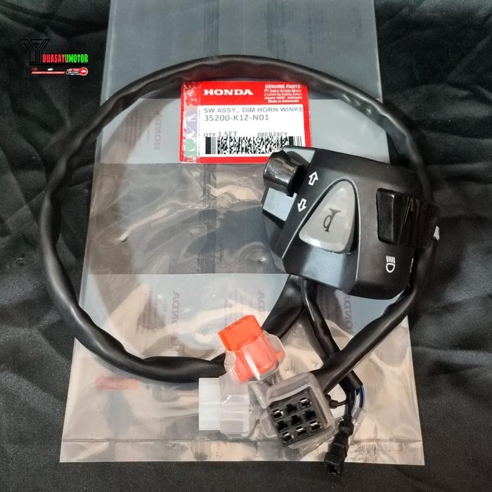 SAKLAR KIRI HOLDER KIRI ORIGINAL HONDA 35200-K1Z-N01 PCX 160 , PCX 160 ABS, ALL NEW PCX 160 TOMBOL