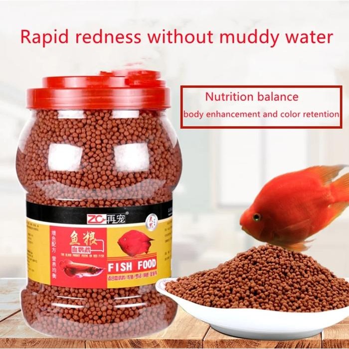 1000g blood parrot red fish food tropical fish ornamental fish rapid