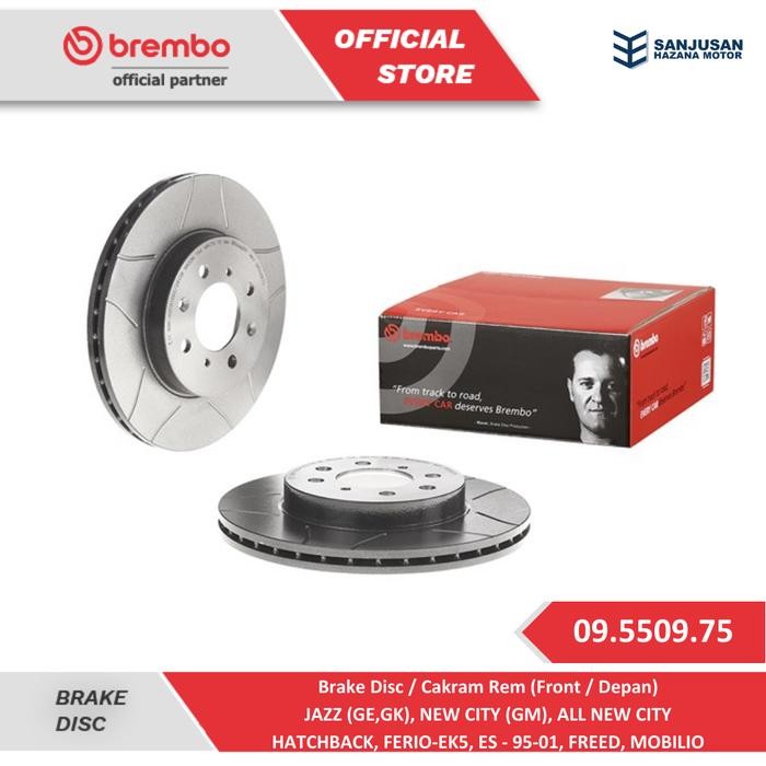 Terlaris Brake Disc Brembo (F) Honda Jazz Ge Gk, Freed, Mobilio - 09.5509.75