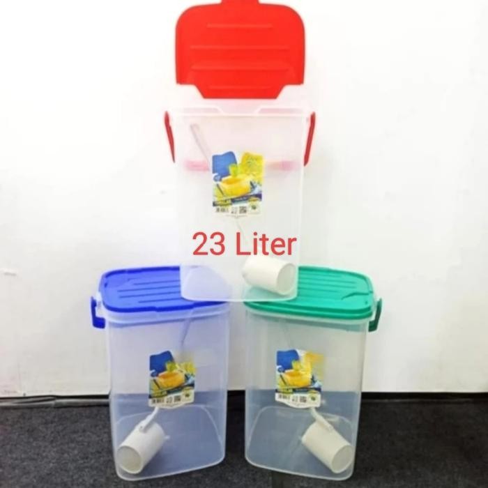 Aquarium Es Kelapa Buah+ Gayung 23 Liter/Toples Gayung/Abella 23 Liter
