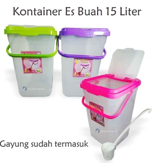 Box Es Buah 15Liter Bonus Gayung 15 Liter
